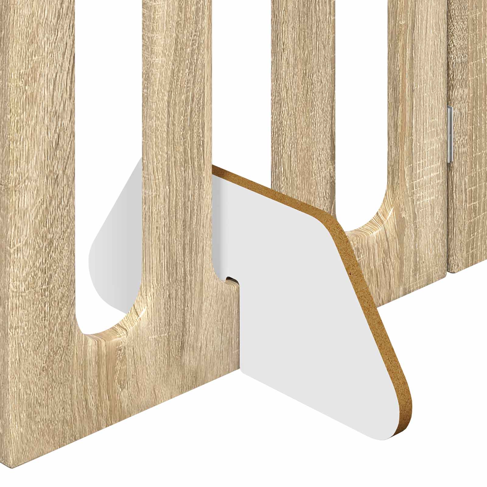 Faltbarer Haustierzaun 2 pcs Weiß 100,5 x 38 x 70 cm