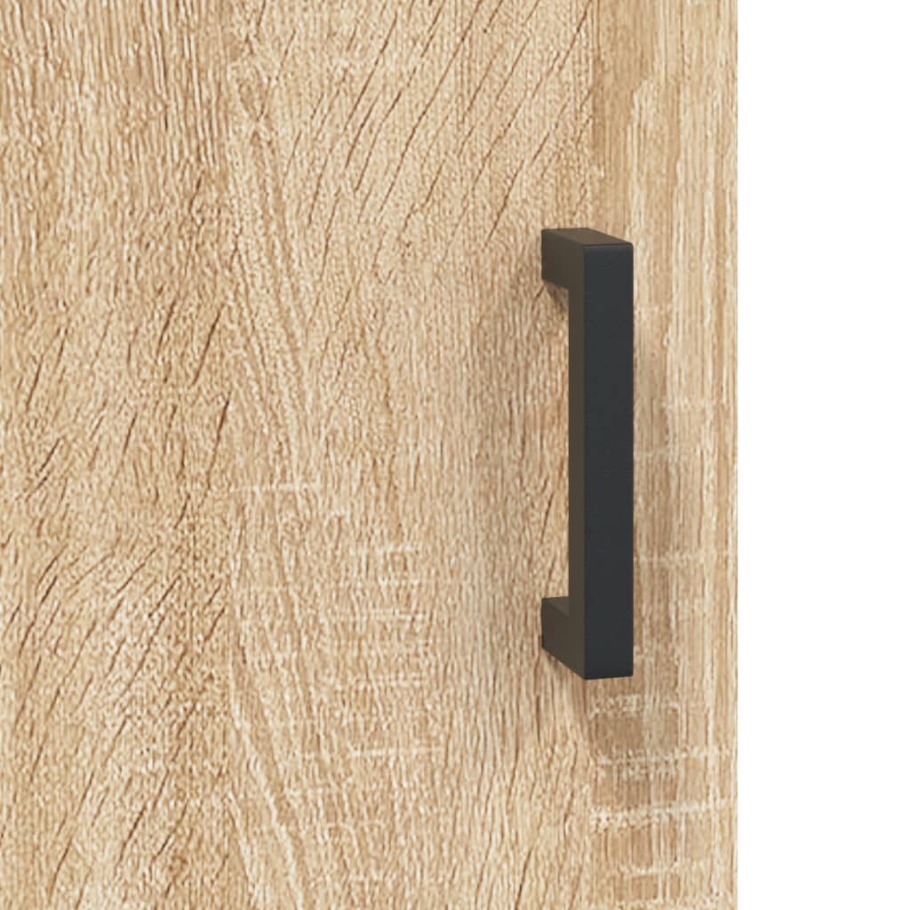 Highboard Hochglanz-Weiß 69,5x34x180 cm Holzwerkstoff