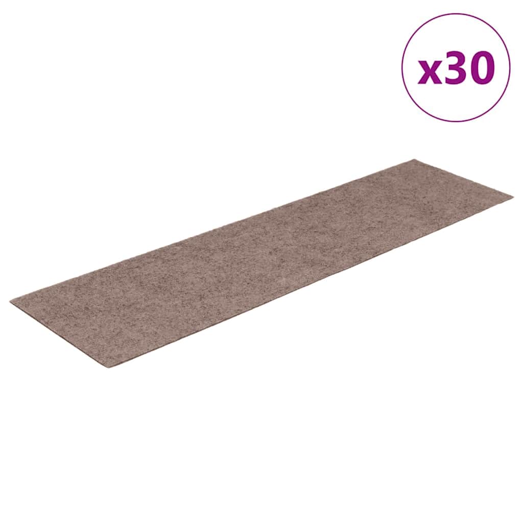 Stufenmatten Selbstklebend 15 Stk. 60x25 cm Hellbraun Rechteckig