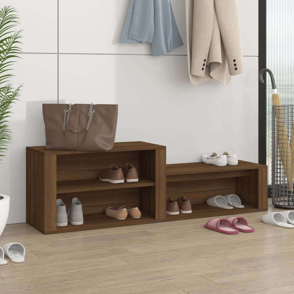 Schuhschrank Weiß 150x35x45 cm Holzwerkstoff