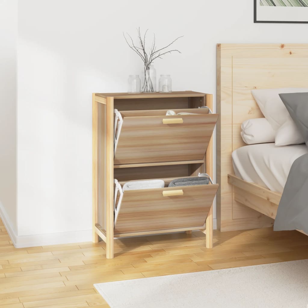 Schuhschrank Weiß 57,5x33x80 cm Holzwerkstoff