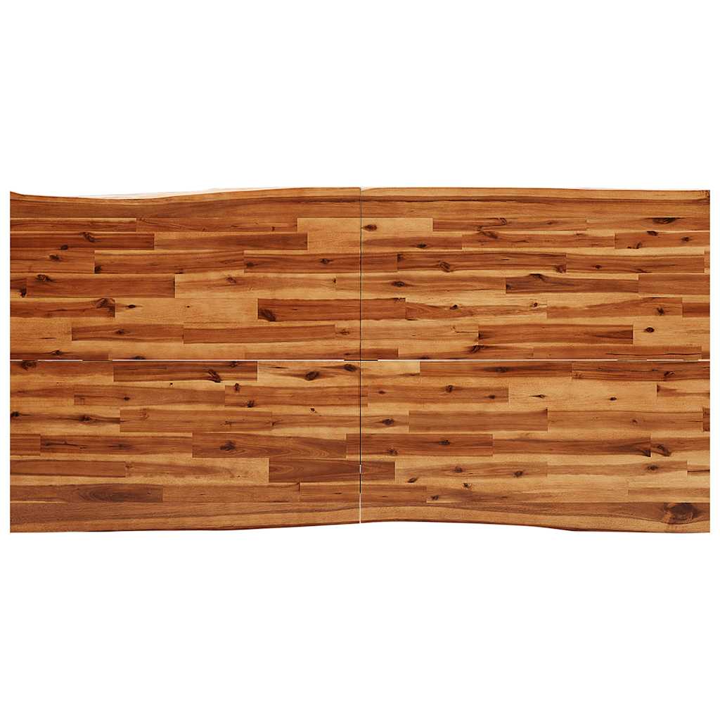 Esstisch Baumkante 140x80x75 cm Massivholz Akazie