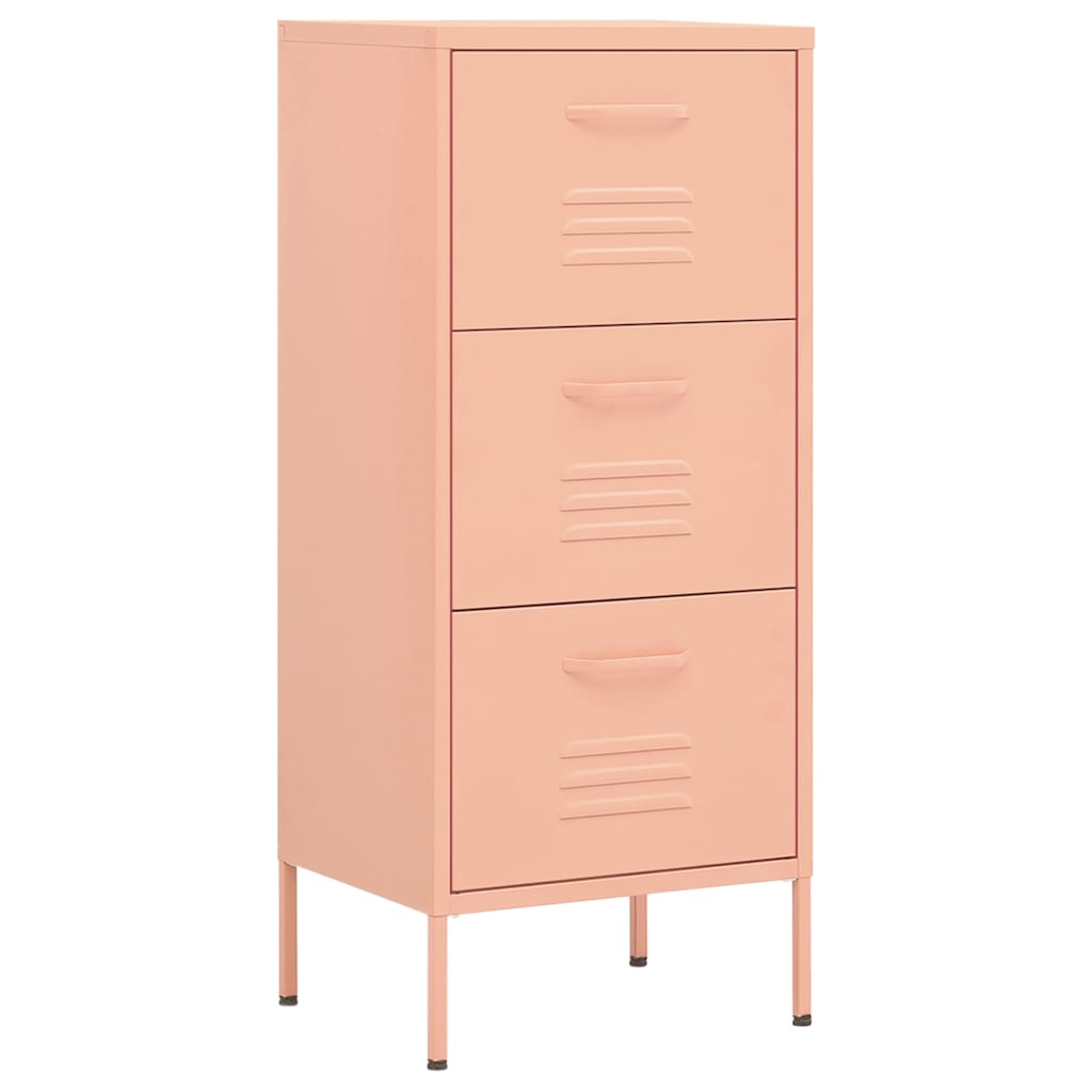 Beistellschrank Olivgrün 42,5x35x101,5 cm Stahl