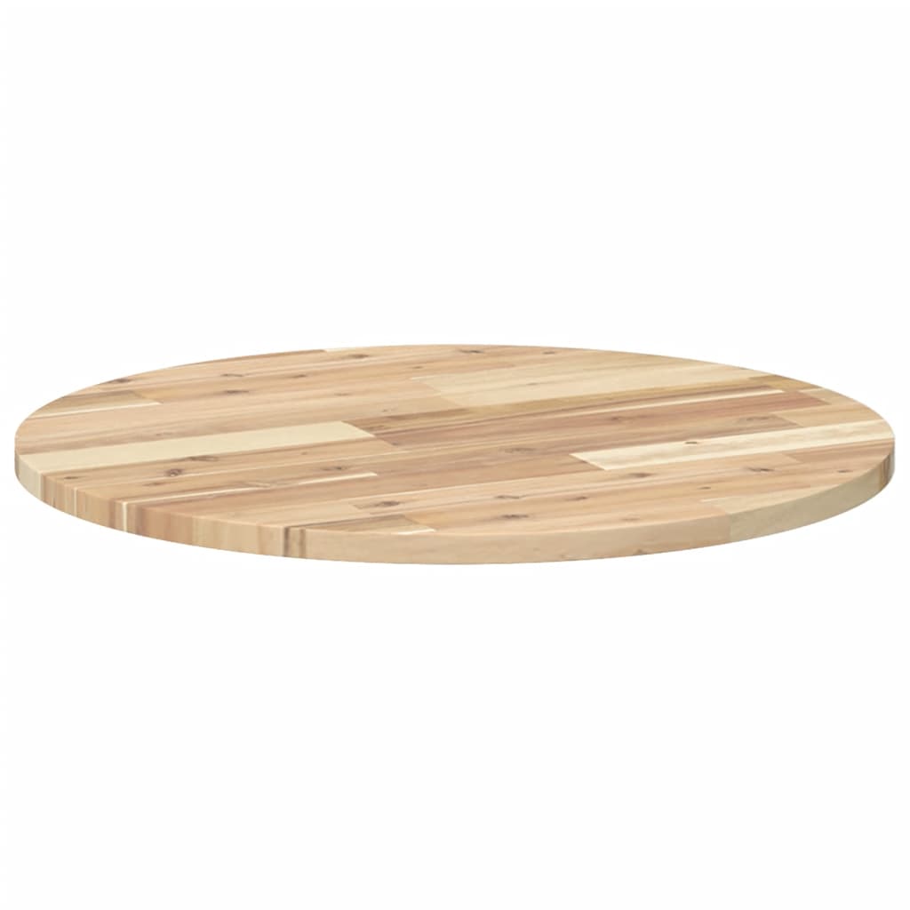 Tischplatte Rund Ø40x2 cm Massivholz Akazie
