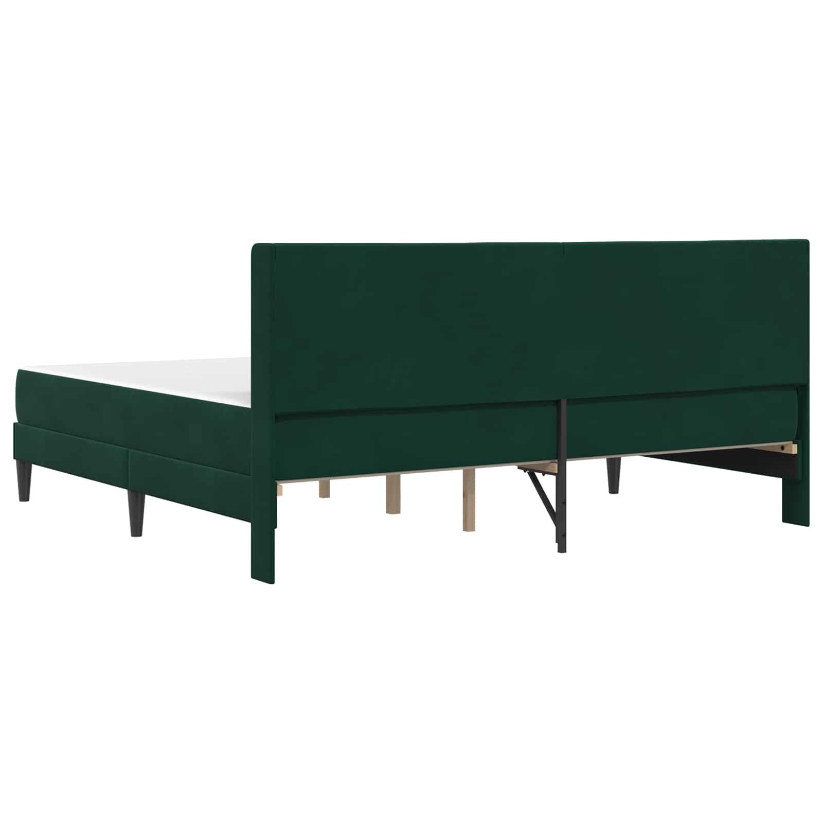 Bettgestell mit Matratze mit Kopfteil Hellgrau 80 x 200 cm Samt