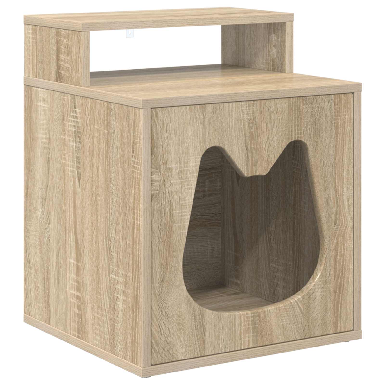 Katzenhaus Weiß 42,5 x 40 x 53,5 cm Holzwerkstoff