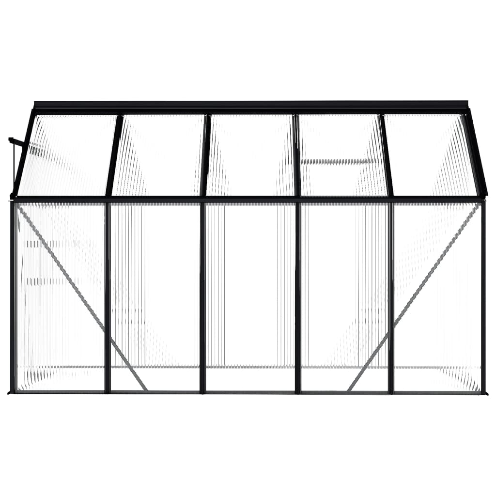Gewächshaus Anthrazit Aluminium 4,75 m²