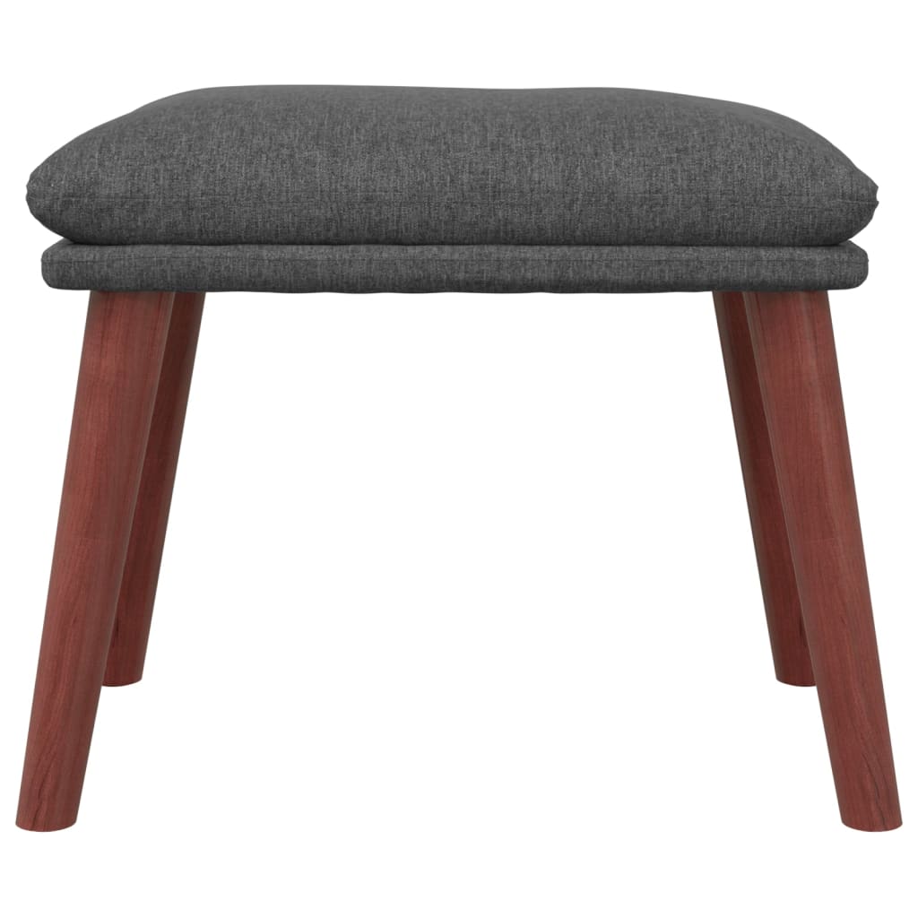 Fußhocker Hellgrau 45x29,5x35 cm Stoff