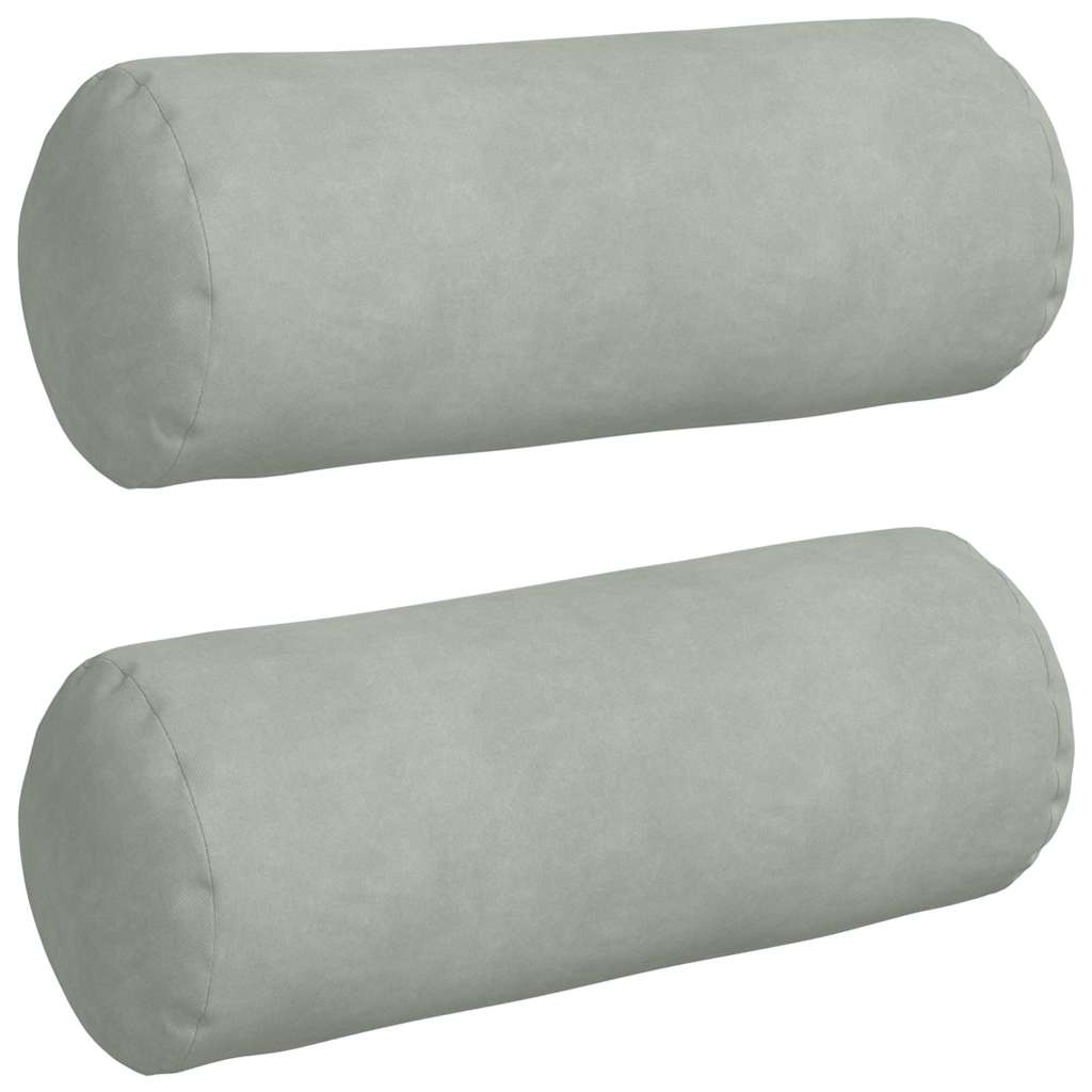 Bolsterkissen 2 Stück Blau Ø 15 x 40 cm Cordstoff