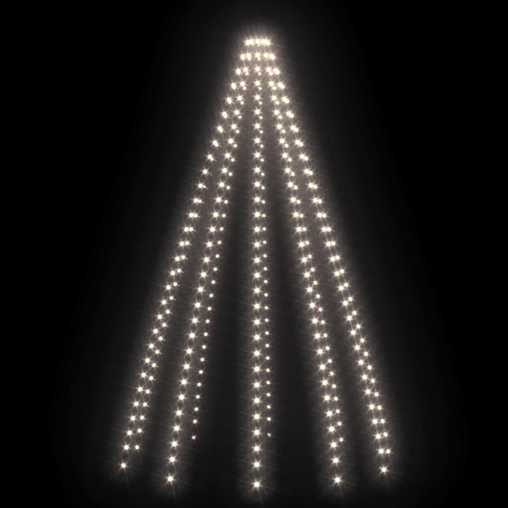 Weihnachtsbaum-Lichternetz mit 180 LEDs Kaltweiß 180 cm