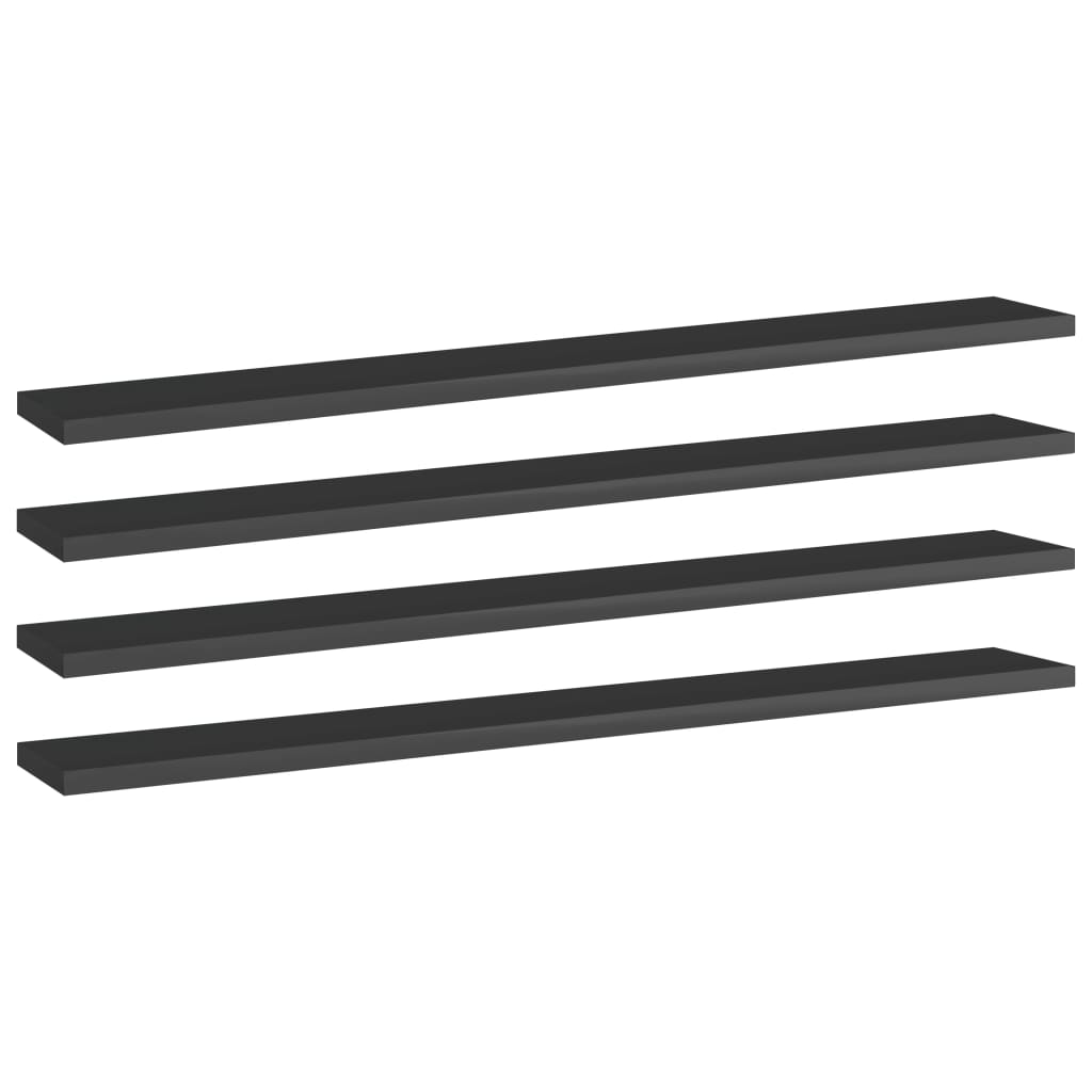 Bücherregal-Bretter 4 Stk. Weiß 40x10x1,5 cm Holzwerkstoff