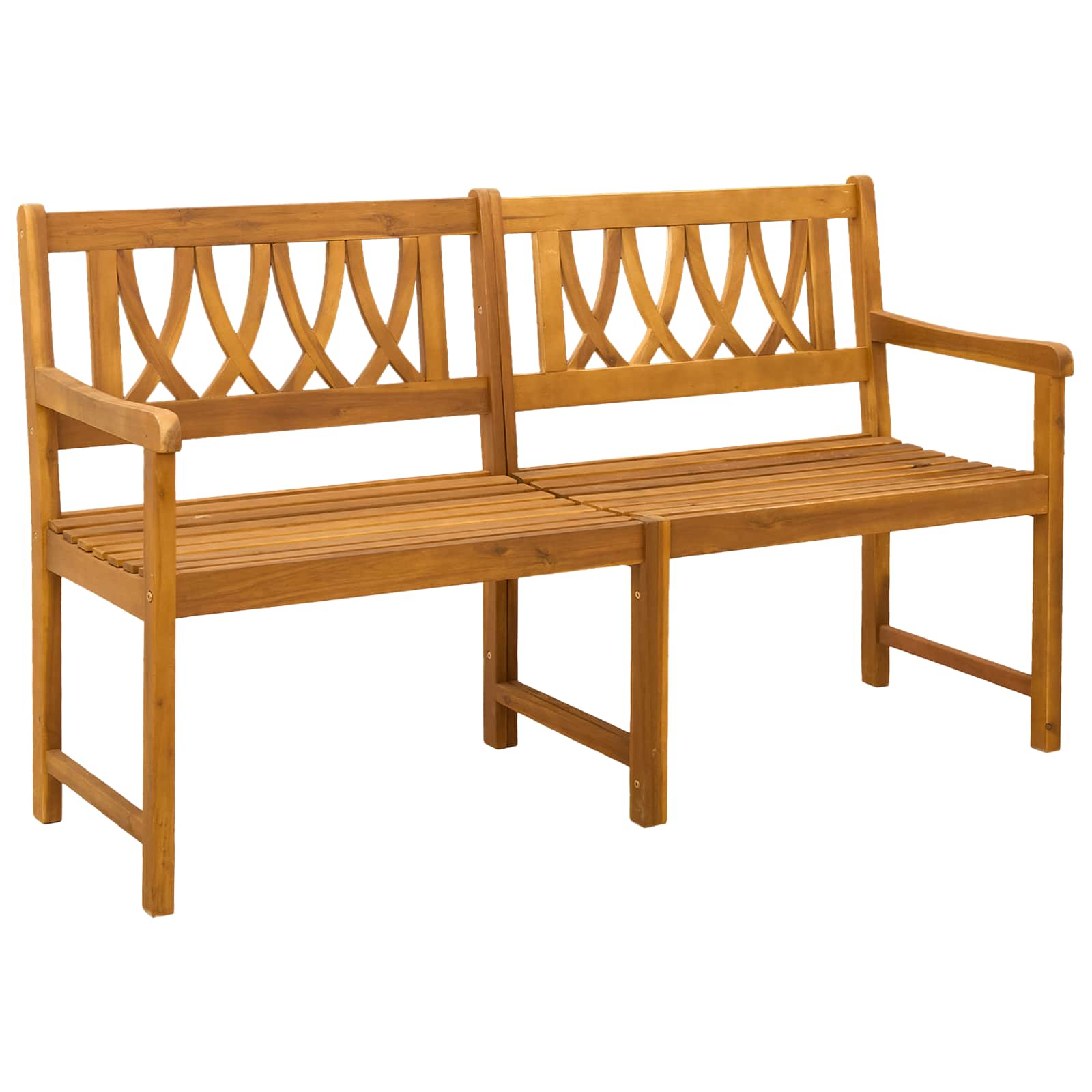 Bank Outdoor Natur 110 x 56 x 90 cm Massivholz Akazie