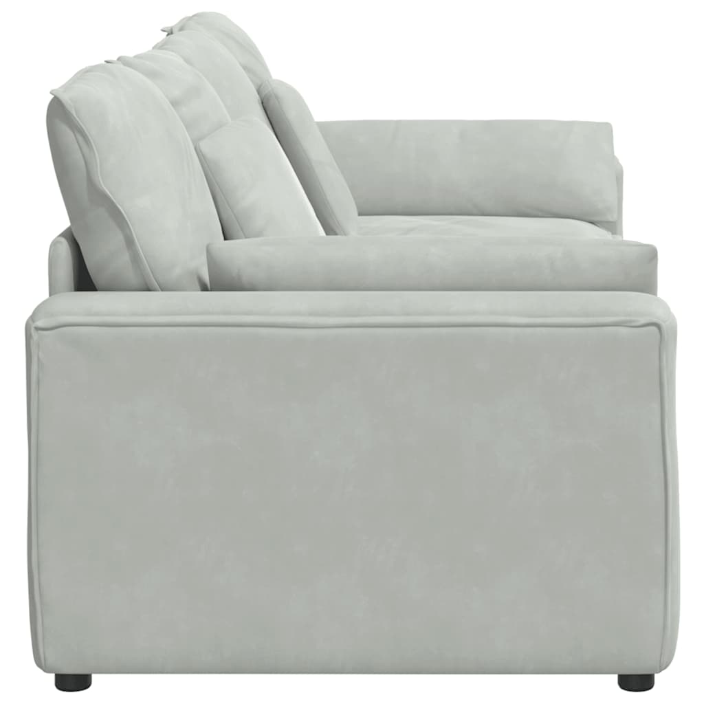Modulares Sofa mit Kissen Blau