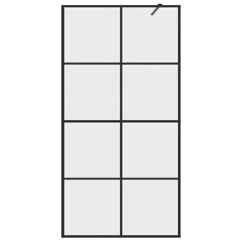 Duschwand für Begehbare Dusche mit Klarem ESG Glas 80x195 cm