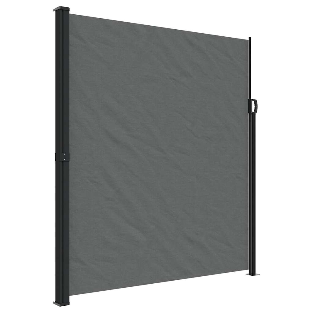 Seitenmarkise Ausziehbar Schwarz 100x300 cm