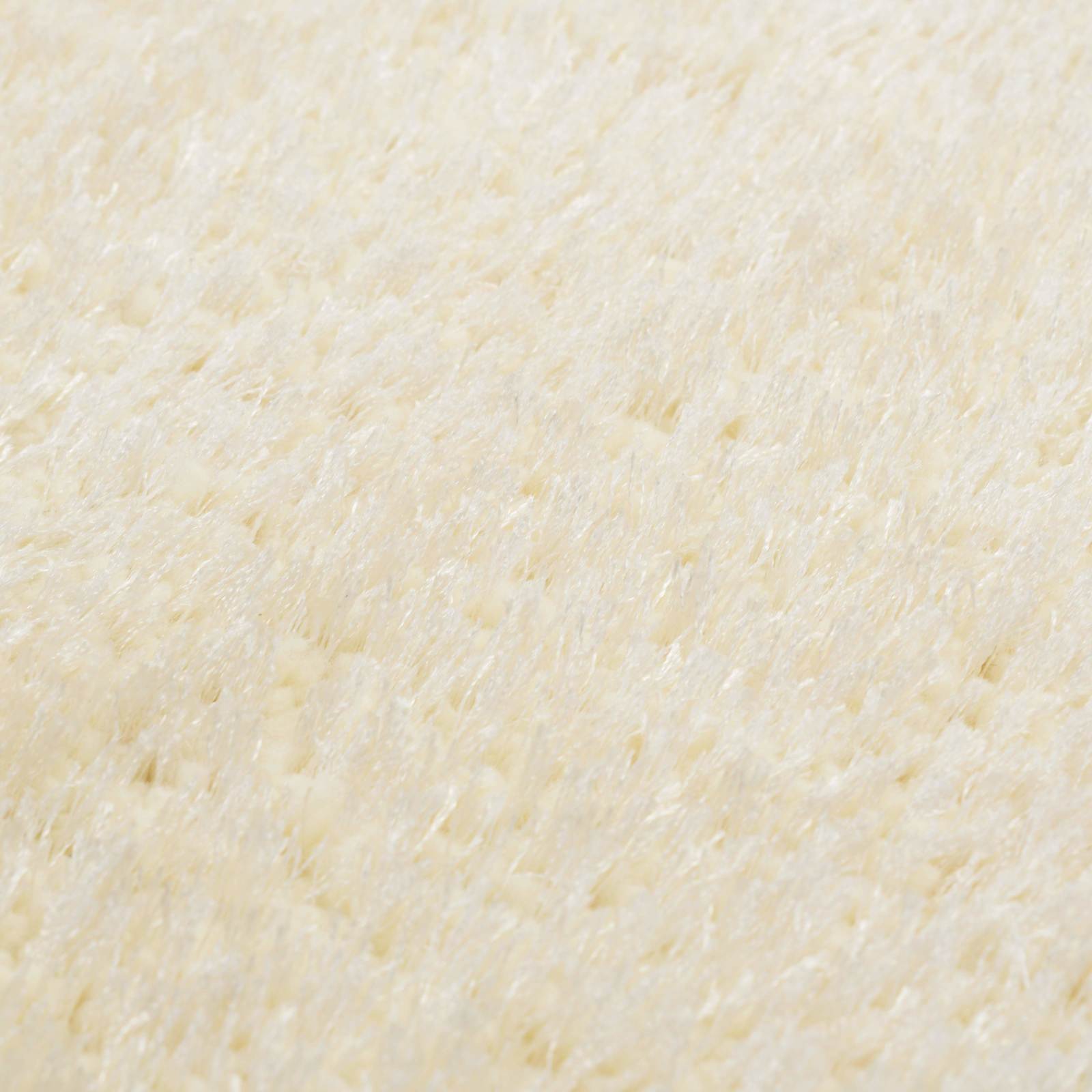 Shaggy Bereichsteppich Creme 120 x 160 cm Polyethylen