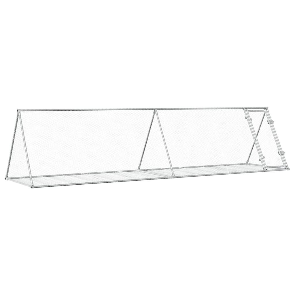Hasenstall Silbern 200x105x91 cm Verzinkter Stahl