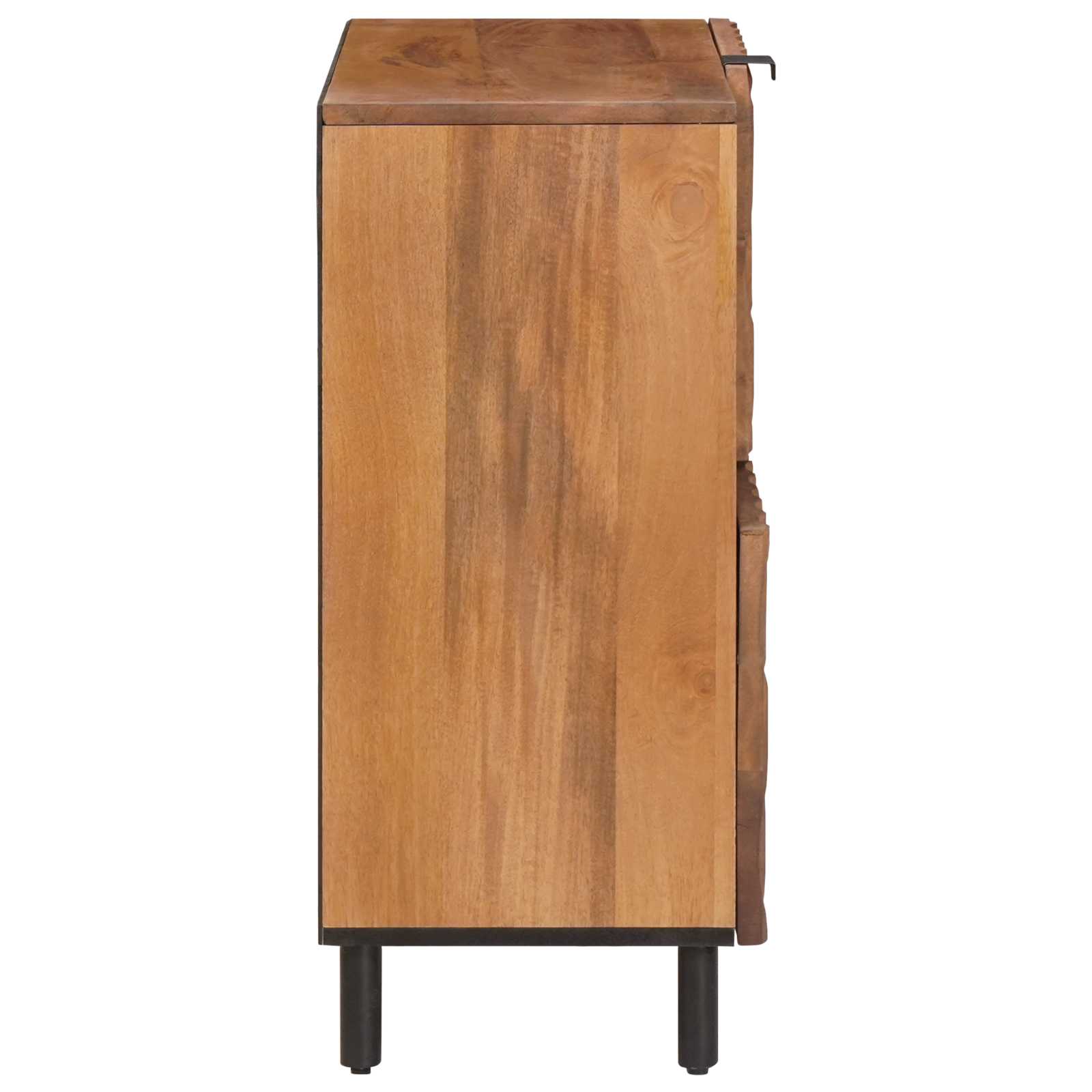 Sideboard mit Tür Weiße gewaschene Oberfläche 80 x 33 x 75 cm