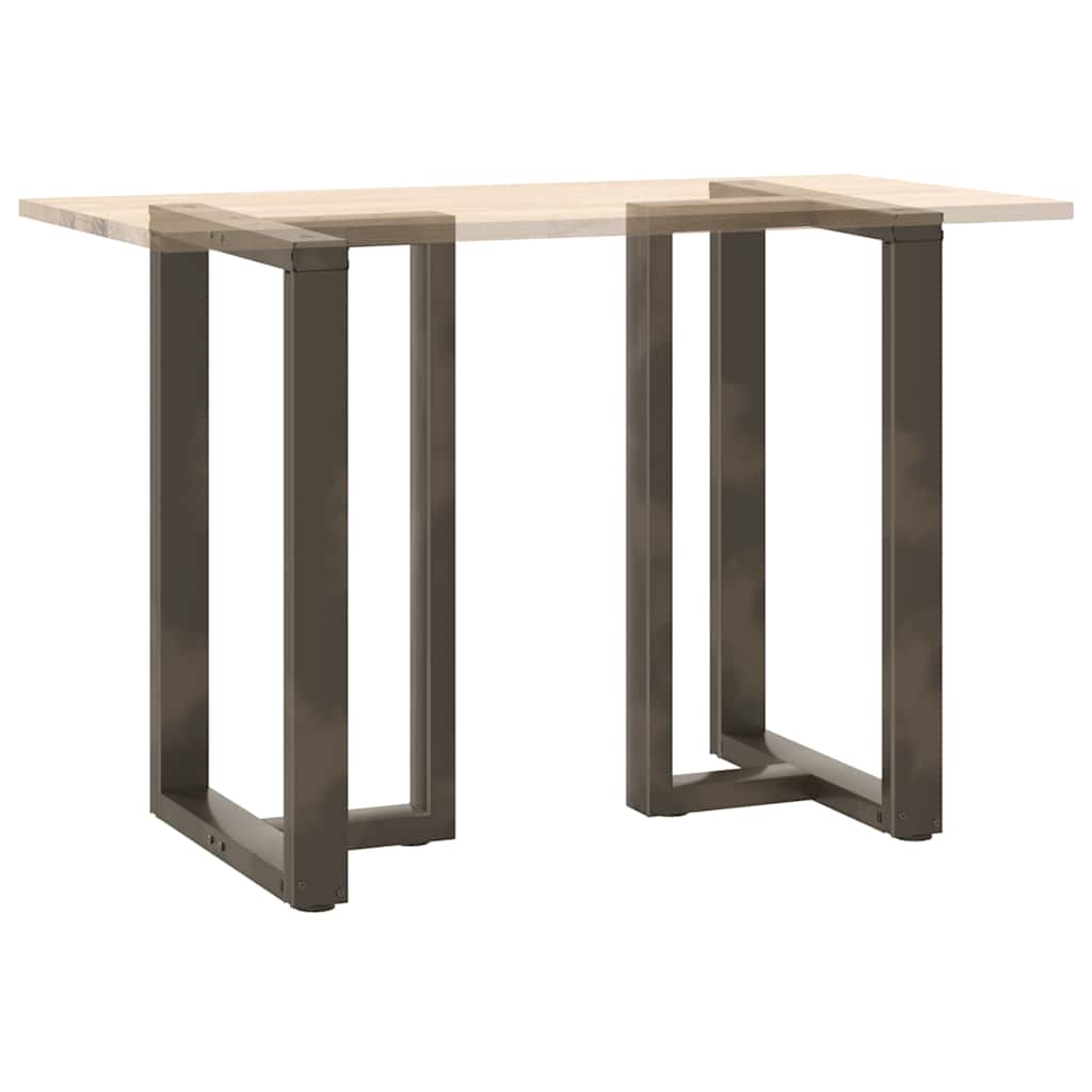 Couchtischbeine T-Form 2 Stk. Schwarz 30x25x(30-31) cm Stahl