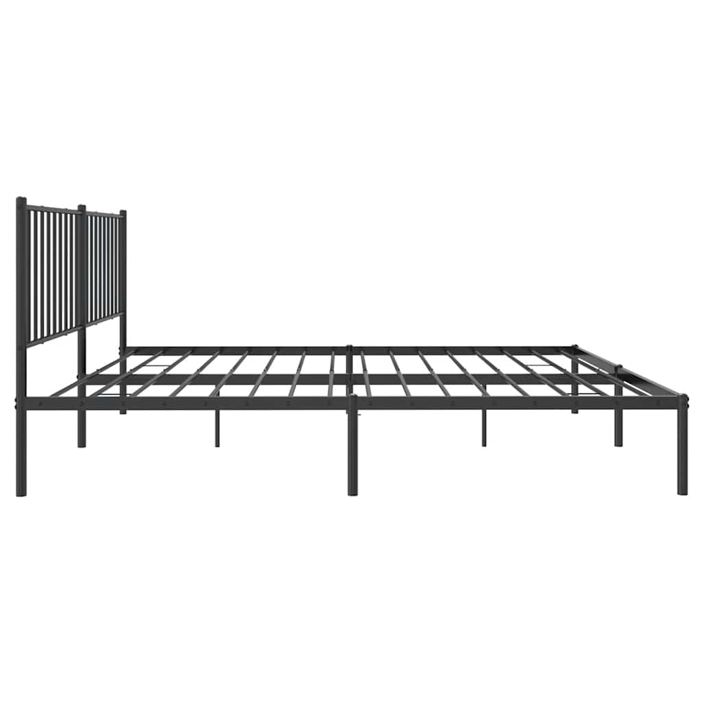 Bettgestell Metall Schwarz 75x190 cm