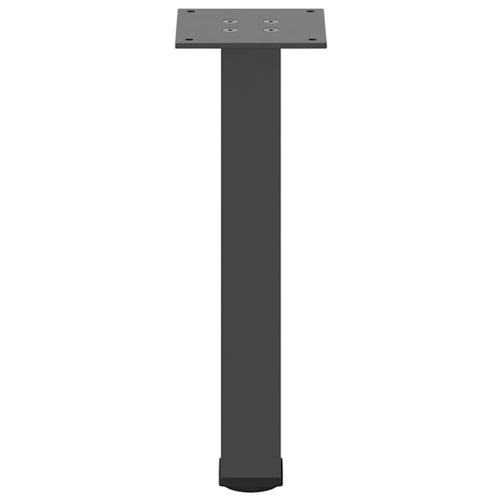 Bartischbeine 4 Stk. Schwarz 100-102 cm Stahl