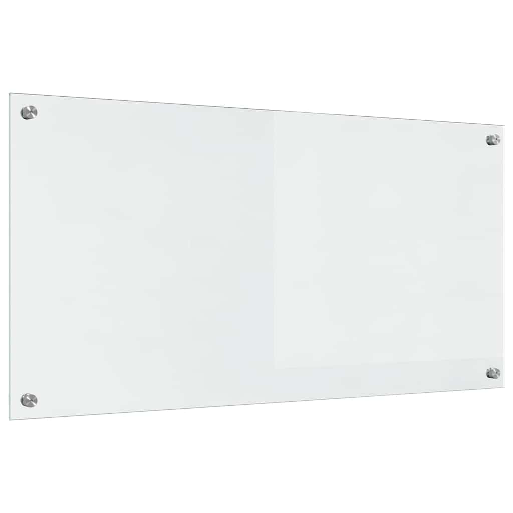 Küchenrückwand 2 pcs Weiß 70 x 40 cm Gehärtetes Glas