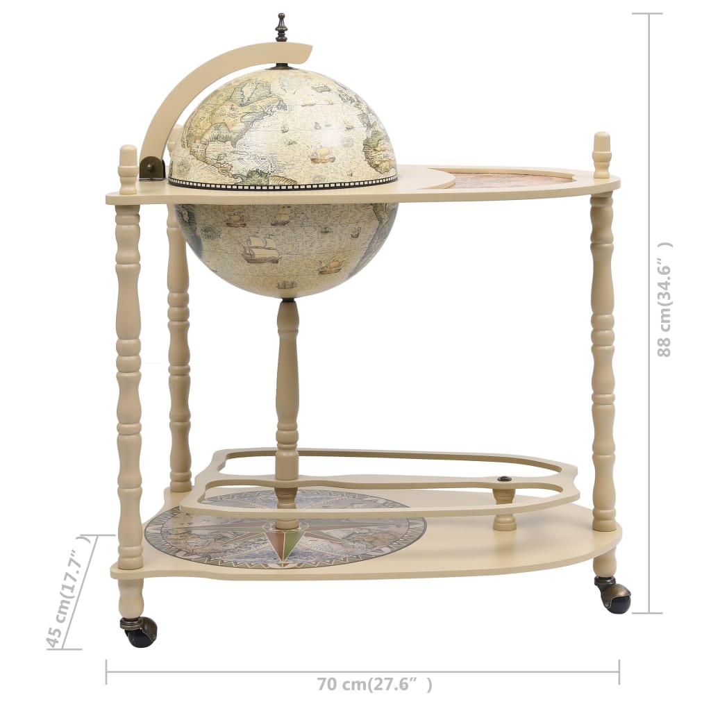 Globus-Bartisch Eukalyptusholz Freistehend