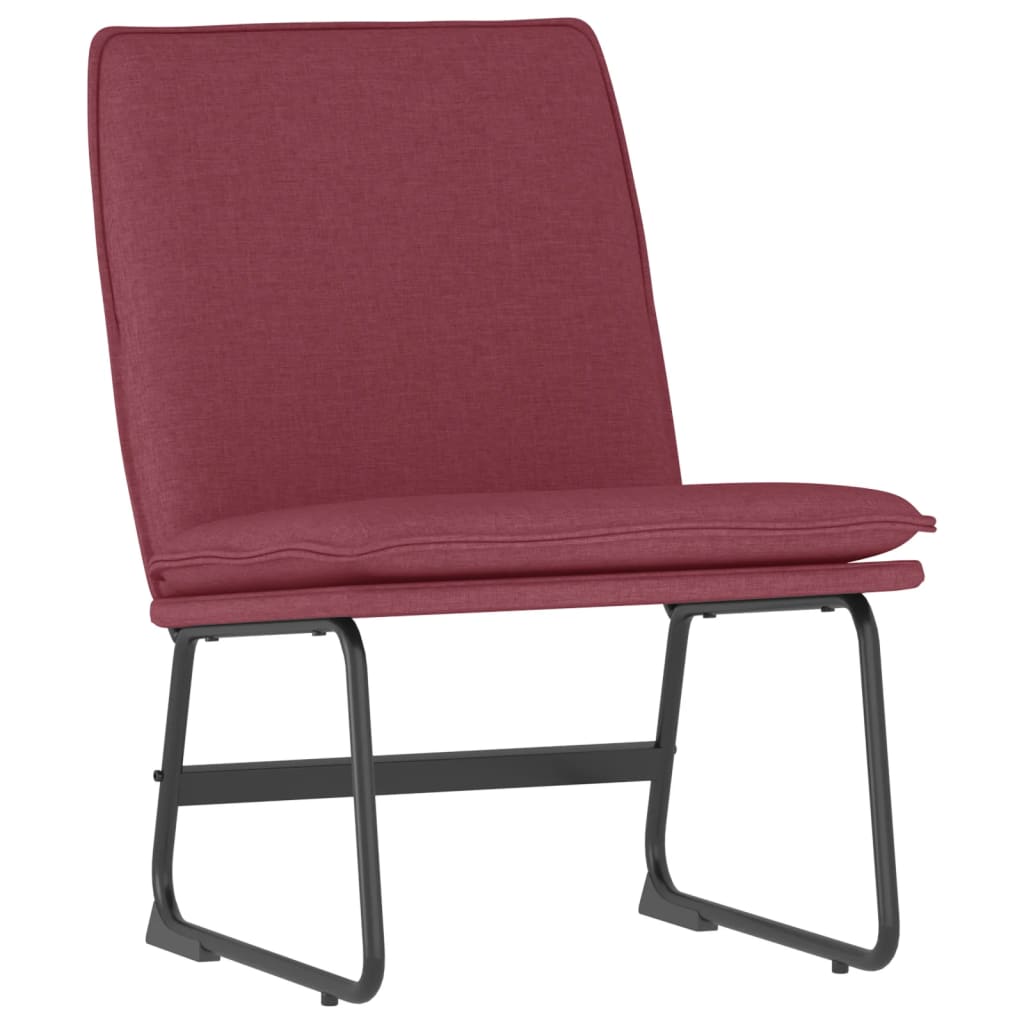 Loungesessel Hellgrau 52x75x76 cm Stoff