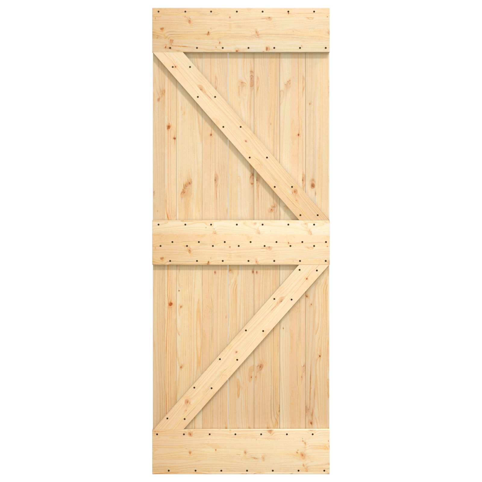 Tür NARVIK Natur 80 x 210 cm Massivkiefer