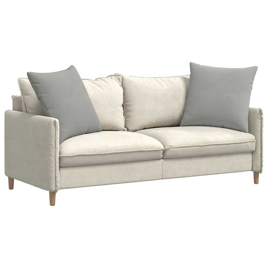 Sofakissen 2 Stück Taupe 50 x 30 cm Stoff