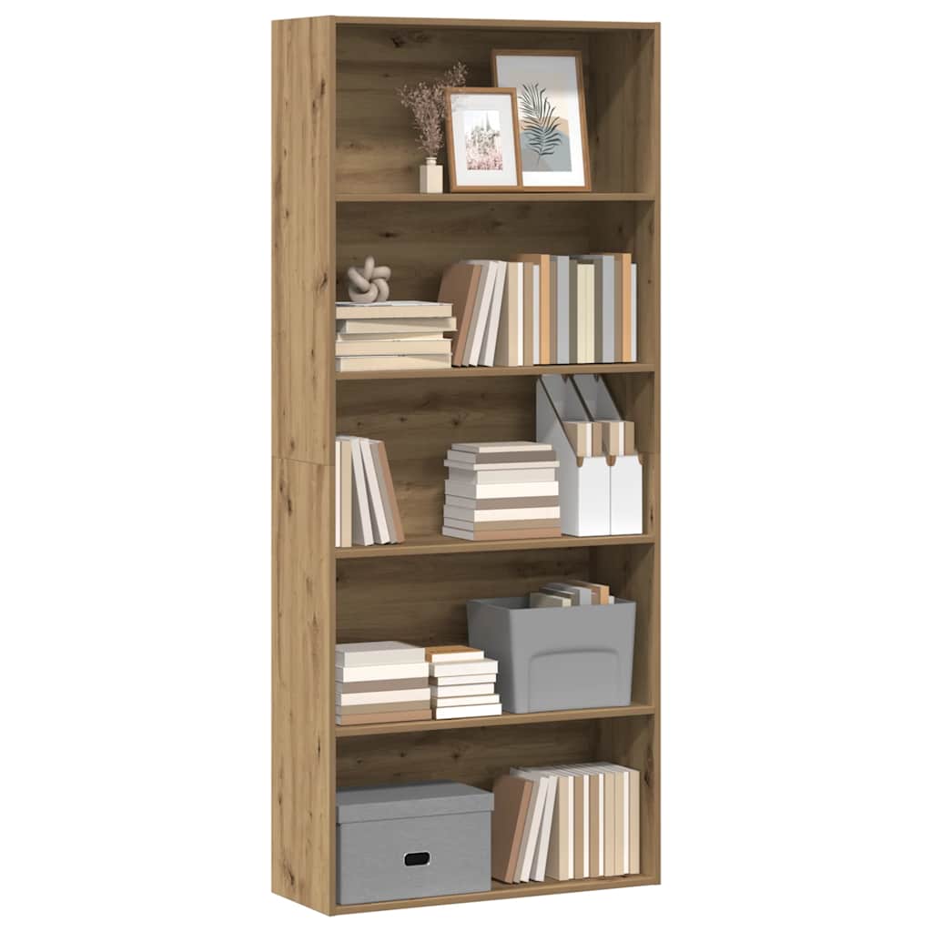 Bücherregal Weiß 80x30x189 cm Holzwerkstoff