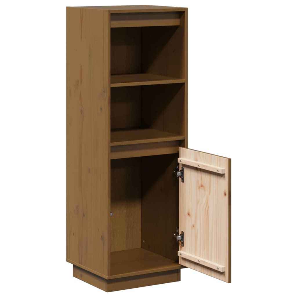 Highboard 37x34x110 cm Massivholz Kiefer