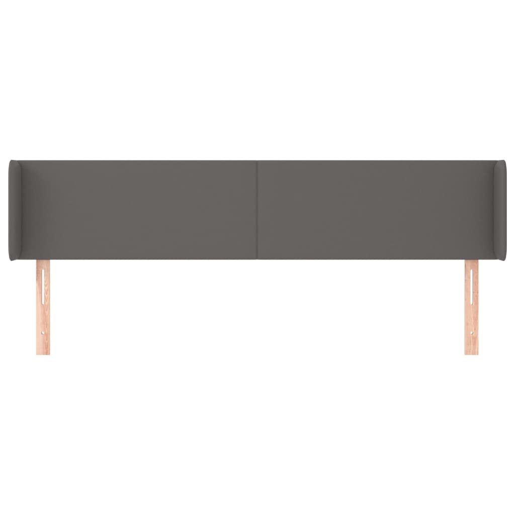 Kopfteil mit Ohren Creme 83x16x78/88 cm Kunstleder