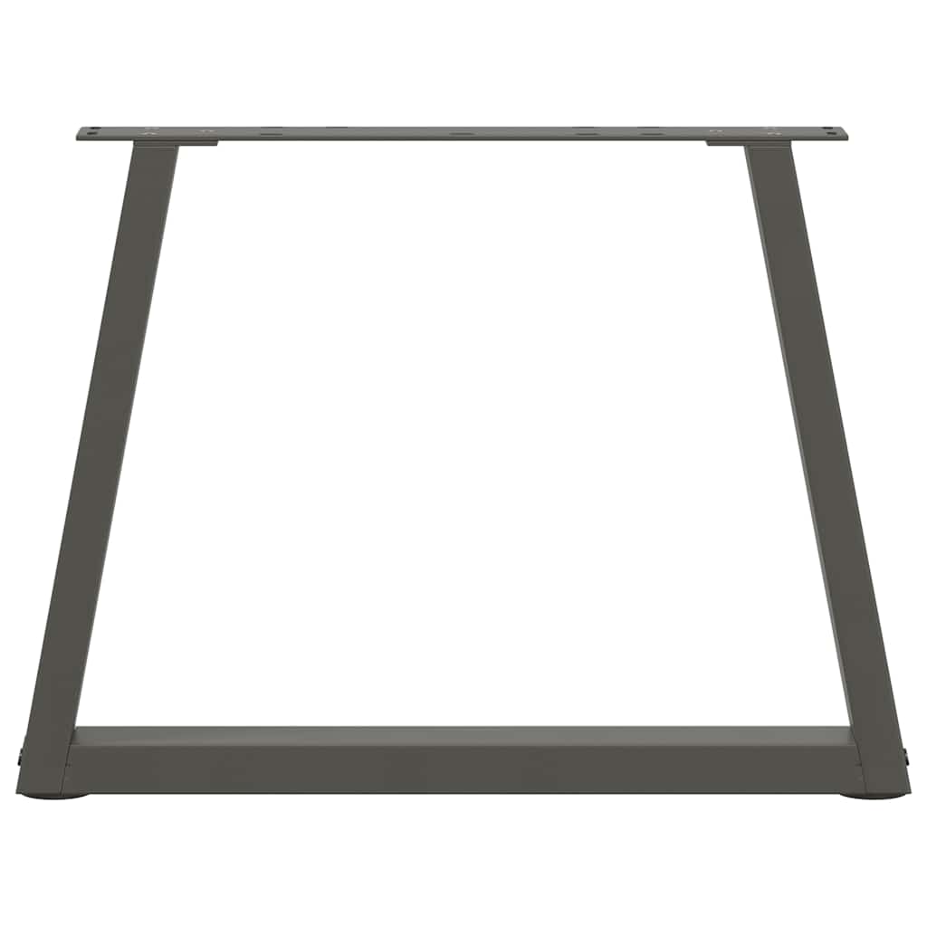 Couchtischbeine V-Form 2 Stück Schwarz 30x(30-31,3) cm Stahl