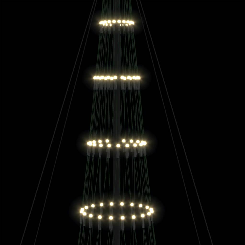 LED-Weihnachtsbaum mit 230 LEDs Mehrfarbig 184,5 cm Metall