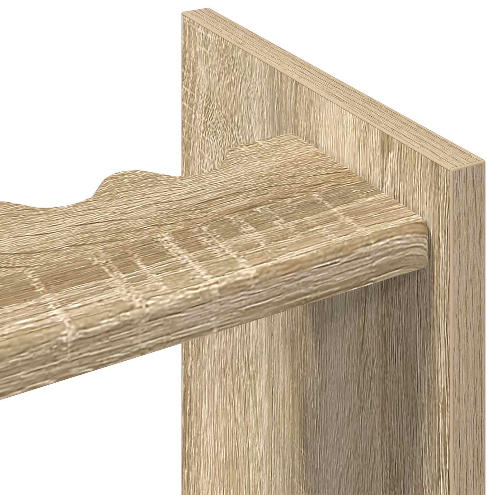 Billardqueue-Ständer Holzwerkstoff 60 x 20 x 57 cm Weiß