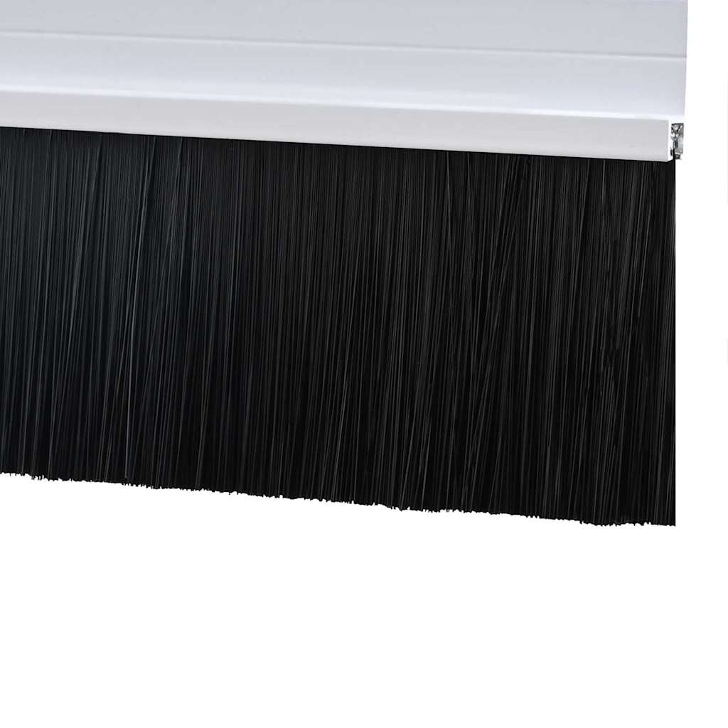 Selbstklebende Türbürstendichtungen 2 pcs Braun 100 cm