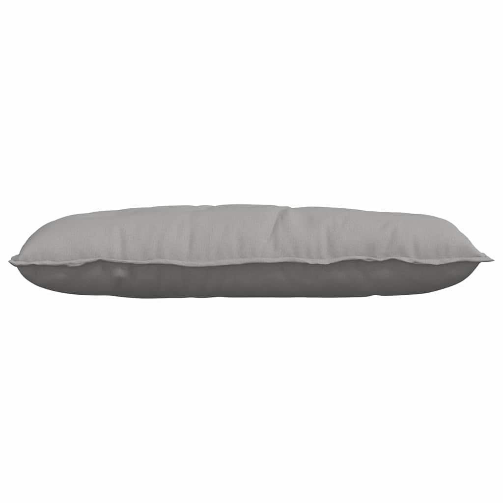 Rückenkissen Hellgrau 50 x 19 x 45 cm Stoff