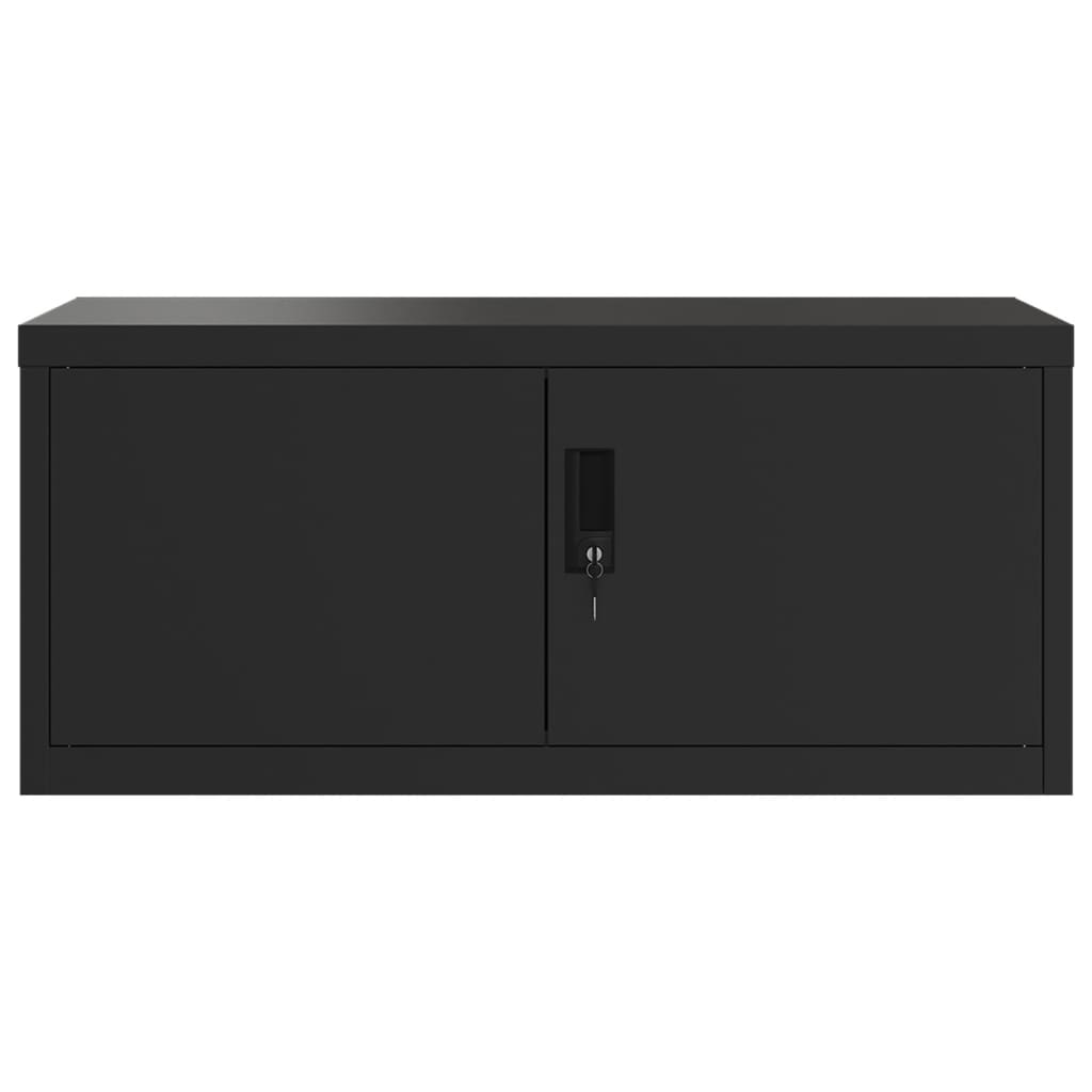 Aktenschrank Weiß 90x40x110 cm Stahl