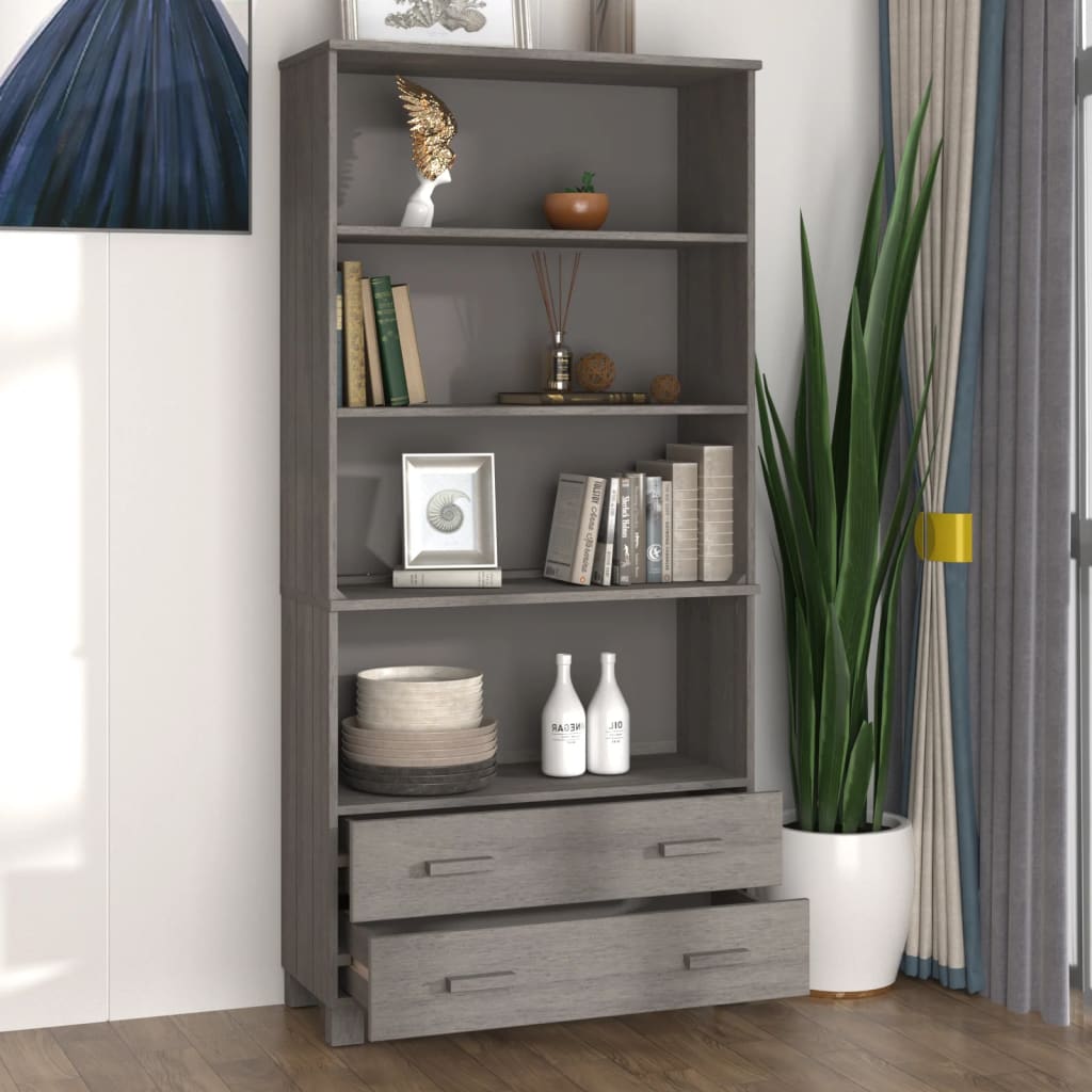 Highboard HAMAR Massivholz Kiefer Honigbraun