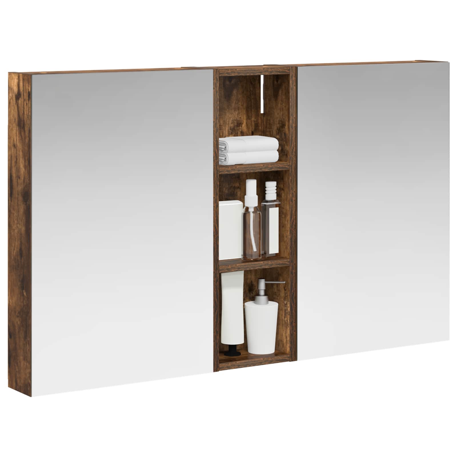 Badezimmerschrank-Set 3 pcs 80 x 10,5 x 50 cm Holzwerkstoff