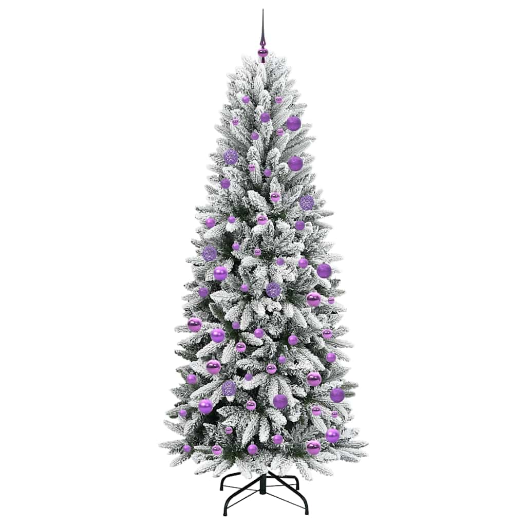 Künstlicher Weihnachtsbaum mit 150 LEDs mit Ständer Weiß 120 cm