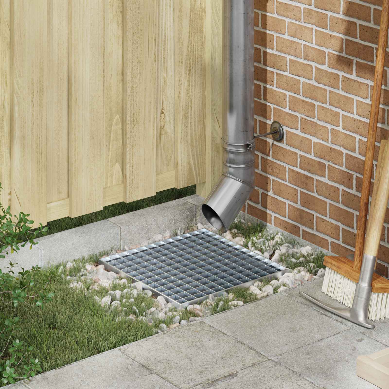 Gitter Silber 50 x 35 x 2 cm Feuerverzinkter Stahl