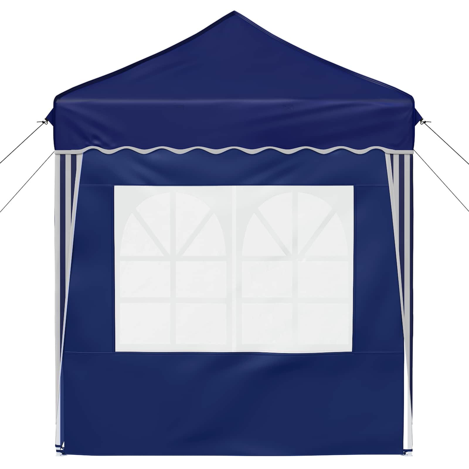 Pop-up Partyzelt 195 x 195 x 245 cm Creme Oxford-Stoff