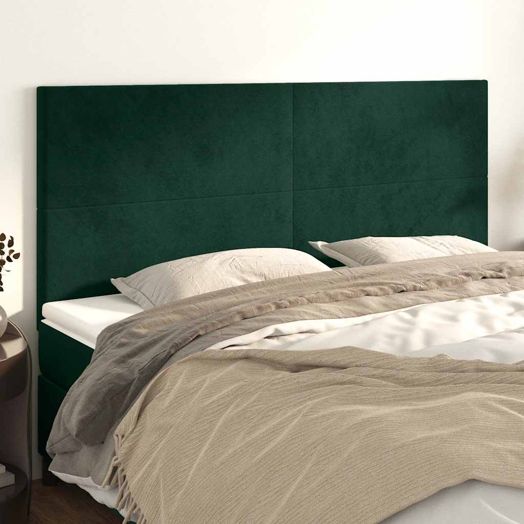 Kopfteil Hellgrau 80x5x118/128 cm Samt