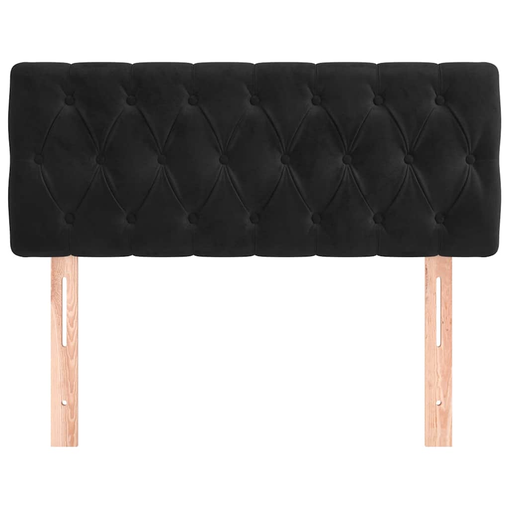 Kopfteil Hellgrau 80x7x118/128 cm Samt