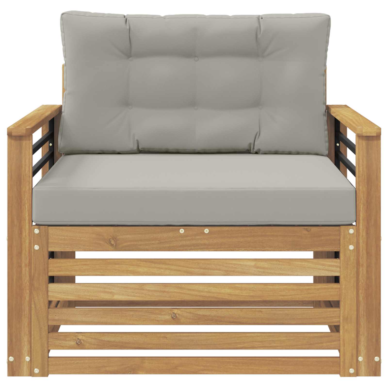 2 Stück Outdoor-Sofa Natur