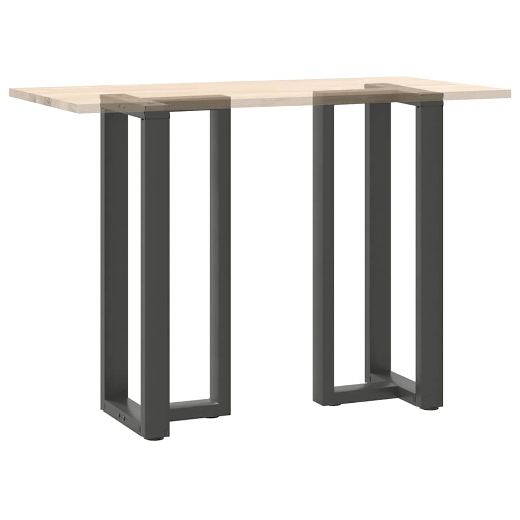 Couchtischbeine T-Form 2 Stk. Schwarz 30x25x(30-31) cm Stahl