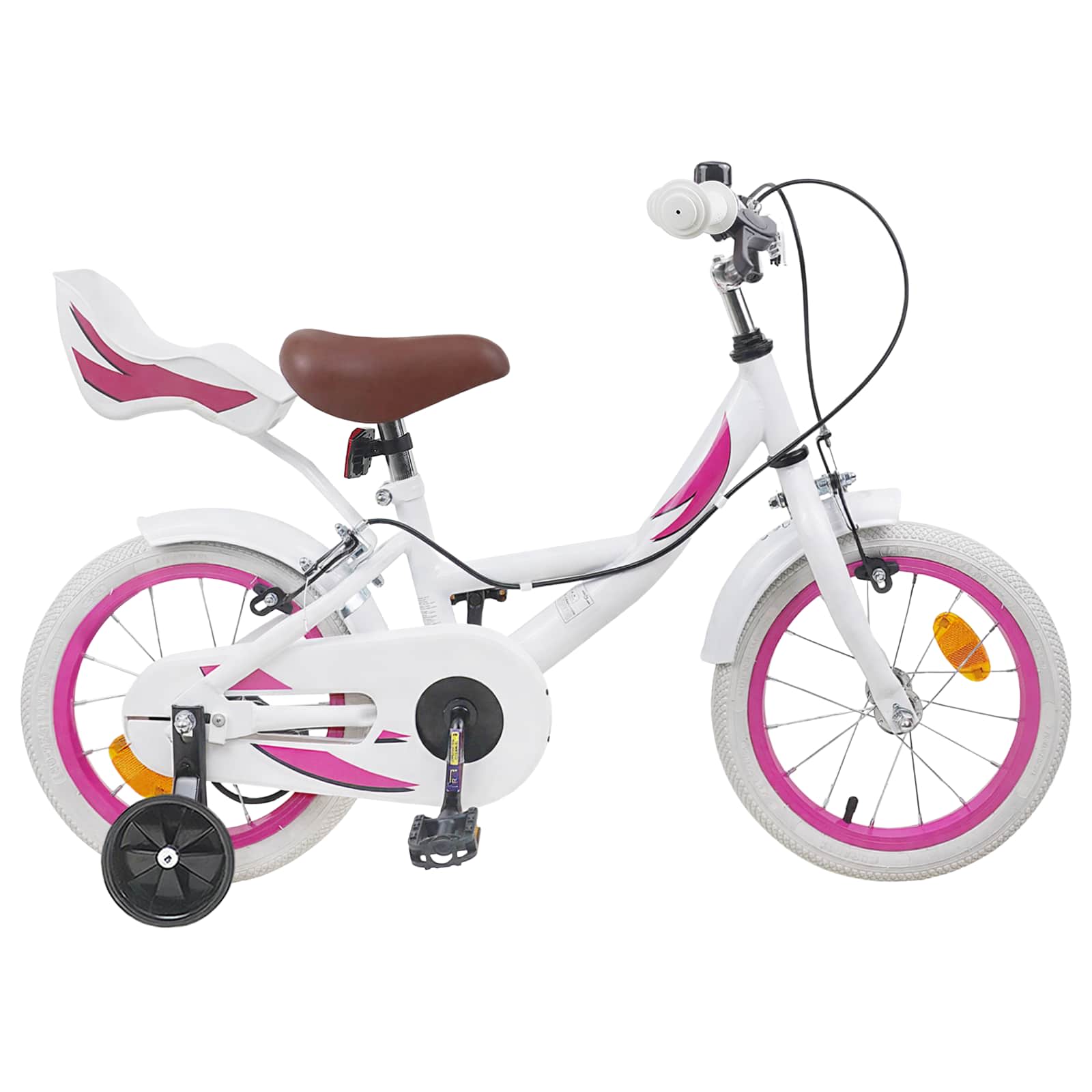Kinderfahrrad 12 Zoll für 2-4 Jahre alt Hellrosa