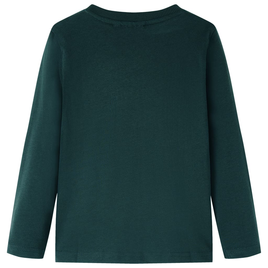 Kinder-Langarmshirt Dunkles Ocker 116